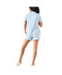 ფოტო #2 პროდუქტის Plus Size Clea Postpartum Short Sleeve Pajama Set