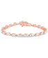 Фото #1 товара Lab Grown Diamond Multi-Cut Tennis Bracelet (9 ct. t.w.) in 14k White, Yellow or Rose Gold