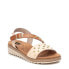 Фото #15 товара Women's Wedge Sandals With Gold Studs, Beige