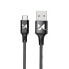 Фото #1 товара Mocny kabel przewód w oplocie USB USB-C 2.4A 1m czarny