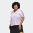 Фото #3 товара adidas women 3-Stripes Polo Shirt (Plus Size)