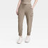 Фото #2 товара Women's Flex Woven Mid-Rise Cargo Joggers - All In Motion Taupe XS