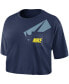 Фото #1 товара Топ для женщин Nike 275792 с карманом и логотипом размер large синий