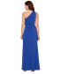 Фото #2 товара Women's Draped One-Shoulder Jersey Gown