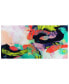 Colorful Frameless Free Floating Tempered Art Glass Abstract Wall Art by EAD Art Coop, 36" x 72" x 0.2"