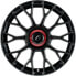 Damina Performance DM10 black - Inlay red 8.5x19 ET45 - LK5/108 ML72.6