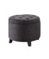 Designs4Comfort Round Ottoman