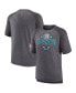 Фото #2 товара Men's Heathered Gray Charlotte Hornets 2022 Noches Ene-Be-A Core Shooting Raglan T-shirt