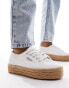 Фото #1 товара Superga 2730 rope sole trainers in white