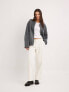 Фото #1 товара NA-KD jersey bomber jacket in grey melange