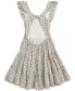 ფოტო #2 პროდუქტის Big Girls Floral Ruffled Cotton Jersey Dress