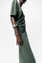 Фото #3 товара Платье с драпировкой сбоку ZARA