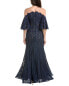 Фото #2 товара Rene Ruiz Lace Gown Women's Blue 2