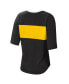 ფოტო #2 პროდუქტის Women's Black Joey Logano Lead Off Henley T-shirt