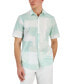 Фото #1 товара Men's Painted Blocks Regular-Fit Stretch Printed Button-Down Shirt, Created for Macy's