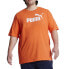Puma Essentials Heather Crew Neck Short Sleeve T-Shirt & Tall Mens Orange Casua