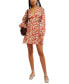 ფოტო #5 პროდუქტის Women's Keep You Smocked Mini Dress