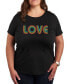 ფოტო #1 პროდუქტის Trendy Plus Size Pride Love Graphic T-shirt