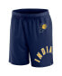 Men's Navy Indiana Pacers Free Throw Mesh Shorts