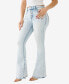 ფოტო #3 პროდუქტის Women's Charlie No Flap Super T Flare Jeans