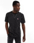 Tommy Jeans stripe t-shirt in black and white