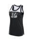 Фото #3 товара Women's Black Cincinnati Bengals Sequin Tank Top