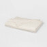 Фото #1 товара 60"x80" Waffle Weave Fringed Bed Throw Ivory - Threshold