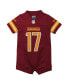 ფოტო #3 პროდუქტის Newborn and Infant Boys and Girls Terry McLaurin Burgundy Washington Commanders Game Romper Jersey