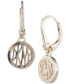 Logo Circle Drop Earrings