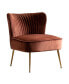 Фото #18 товара 25" Wide Upholstered Tufted Velvet Accent Chair With Metal Leg