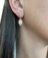 ფოტო #2 პროდუქტის Opal (1-5/8 ct. t.w.), Multi-Sapphire (1/2 ct. t.w.) and Diamond (1/4 ct. t.w.) Drop Earrings in 14k Rose Gold
