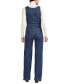 Women's High Rise Wide Leg Denim Jumpsuit