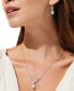 Фото #3 товара Eliot Danori pear-Shape Cubic Zirconia Pendant Necklace, 16" + 2" extender, Created For Macy's
