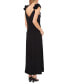 Women's Rouched-Sleeve Maxi Dress