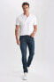 Фото #4 товара Carlo Skinny Fit Normal Bel Dar Paça Jean Pantolon