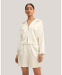 Фото #3 товара Women's Osmanthus Silk Pullover Pajama Short Set