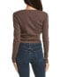 Lanston V Crop Top Women's Brown S