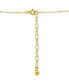 ფოტო #4 პროდუქტის Cubic Zirconia Baguette Framed Pendant Necklace in 18k Gold-Plated Sterling Silver, 16" + 2" extender, Created for Macy's