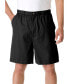 Big & Tall Knockarounds 8" Full Elastic Plain Front Shorts Черный, 6X - фото #1