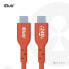 Фото #1 товара Club 3D USB2 Type-C Bi-Directional USB-IF Certified Cable Data 480Mb - PD 240W(48V/5A) EPR M/M 4m / 13.13ft - 4 m - USB C - USB C - USB 2.0 - Orange - Red
