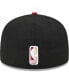 Men's Black, Red Miami Heat Gameday Gold Pop Stars 59FIFTY Fitted Hat