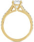ფოტო #3 პროდუქტის Diamond Split Shank Engagement Ring (5/8 ct. t.w.) in 14k White Gold