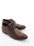 Фото #2 товара Лоферы мужские New Look – Одноцветные ботинки в темно-коричневом цвете