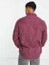 ASOS DESIGN shacket with double pockets in grape