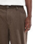 Cotton On denim jort in chocolate brown denim