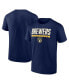 Фото #1 товара Men's Navy Milwaukee Brewers Power Hit T-shirt