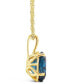 Фото #3 товара Macy's london Topaz (3-5/8 ct. t.w.) Pendant Necklace in 14K Yellow Gold