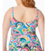 Bleu by Rod Beattie 284808 Plus Size Printed Tankini Top Swimsuit, Size 20W