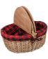 Фото #3 товара Country Red & Black Buffalo Plaid Picnic Basket