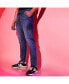 ფოტო #3 პროდუქტის Men's Medium-Wash Cargo Denim Jeans